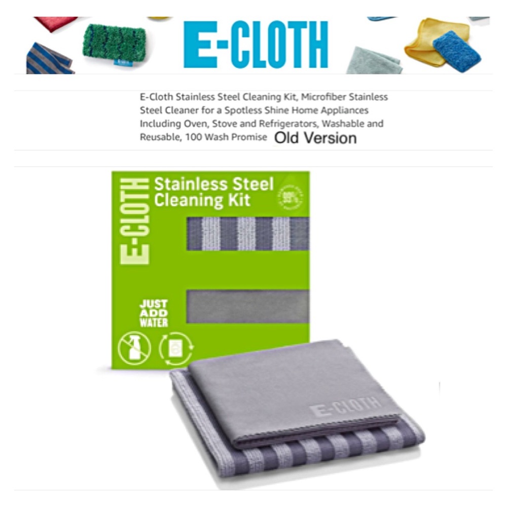 E-CLOTH STAINLESS STEEL KIT; 2 MICROFIBER CLOTH CLEANING KIT; Old Version!